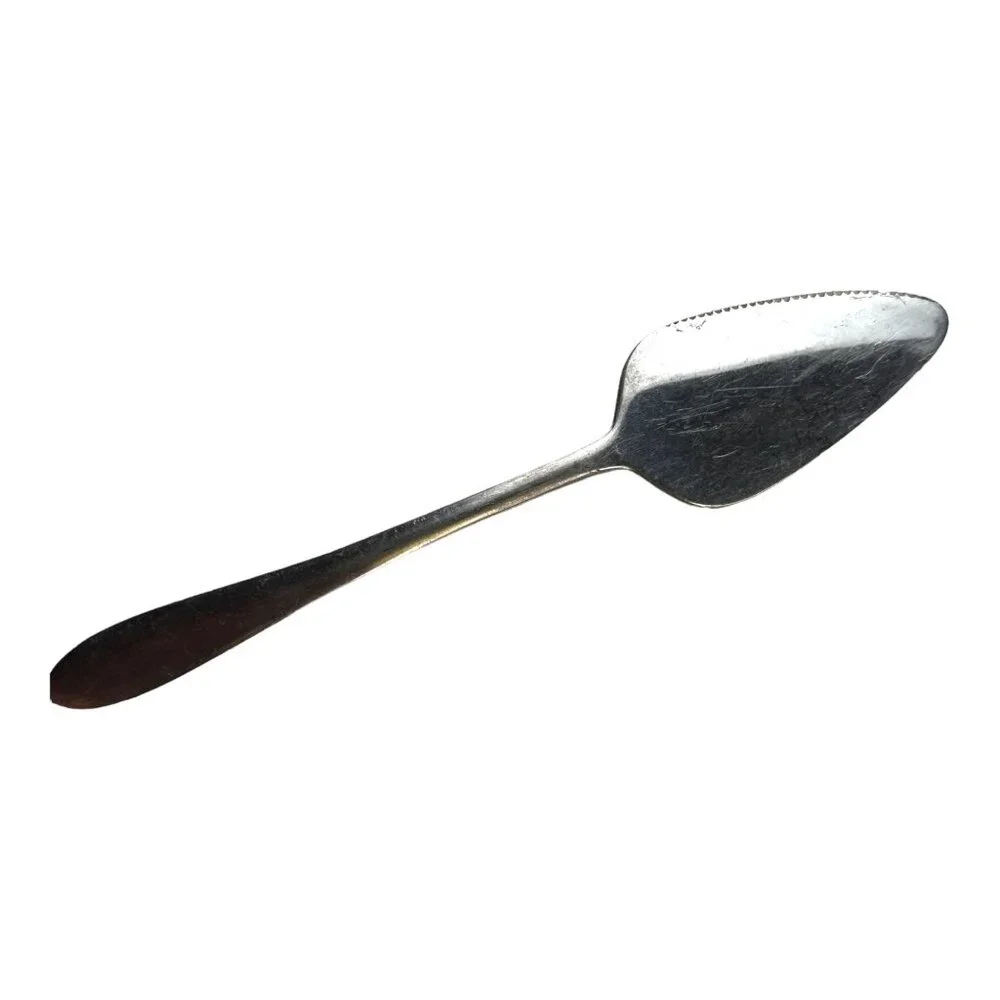 Stainless Steel Pie Server By Silhouette Japan With Serrated Edge Vintage Kitche